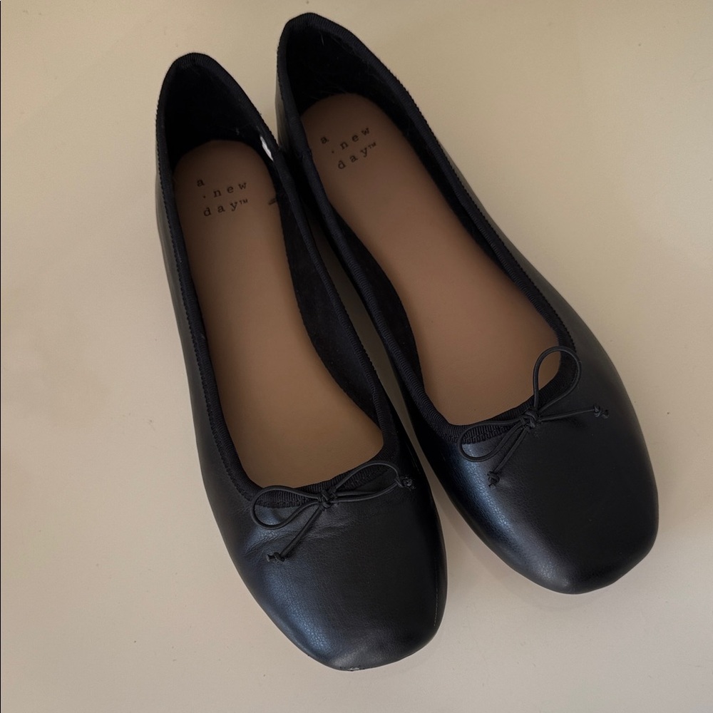 A New Day Black Ballet Flats